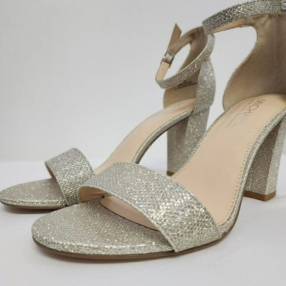 Michael Shannon Silver Heeled Sandals 8.5 - Picture 6 of 12